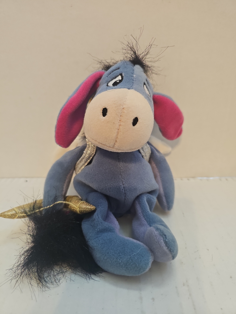 Eeyore Disney Store Winnie The Pooh Cupid Bean Bag Plush Stuffed Animal Toy 9”